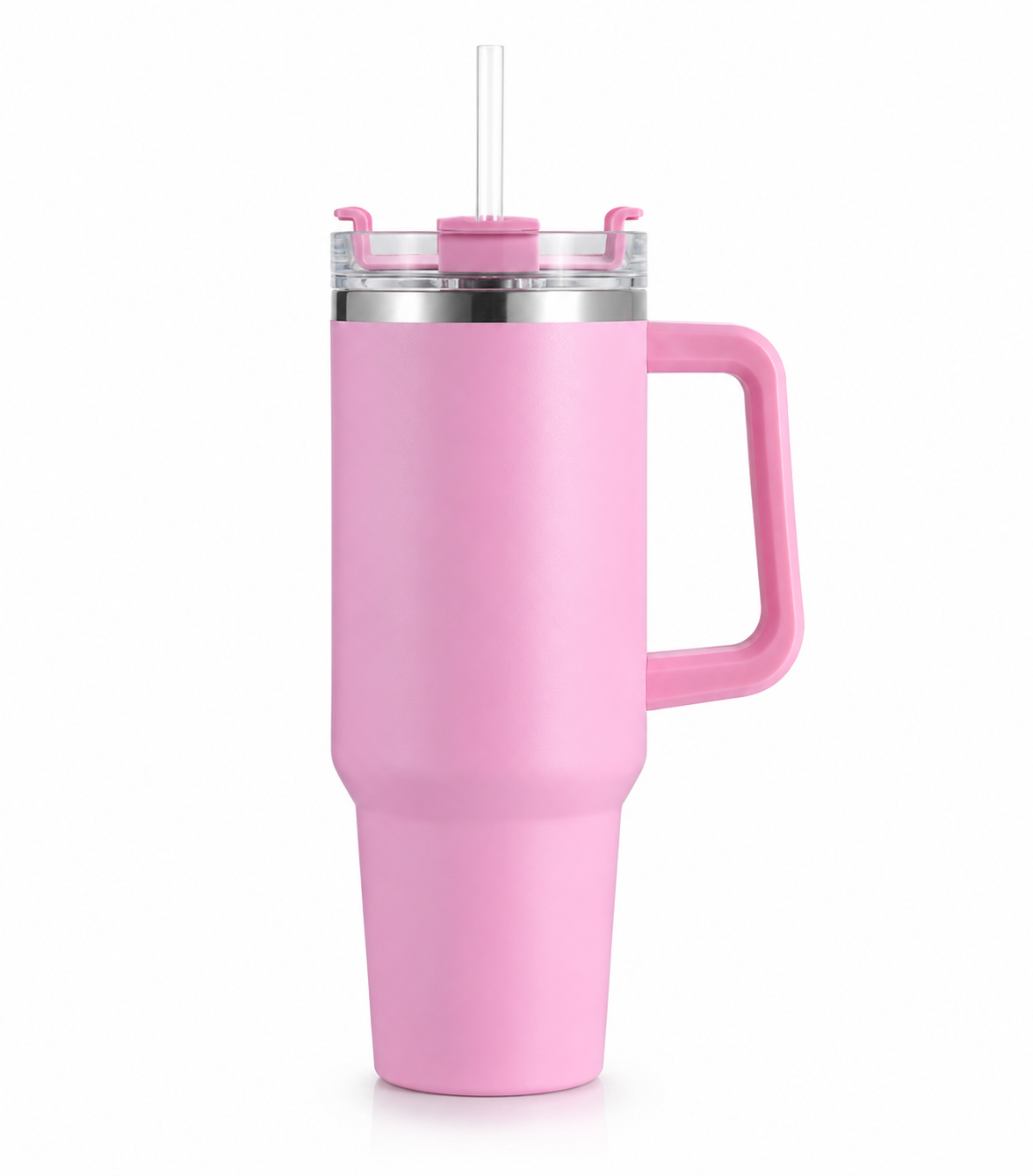 Leak-Proof H2.0 Stainless Steel Tumbler | 1200ML Insulated Travel Mug with Handle & Straw
